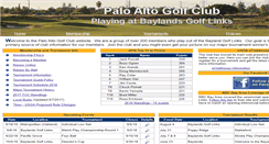 Desktop Screenshot of paloaltogolfclub.org